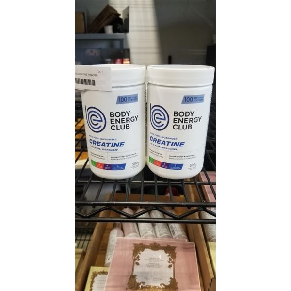 LOT OF 2 NEW 500G CREATINE POWDER