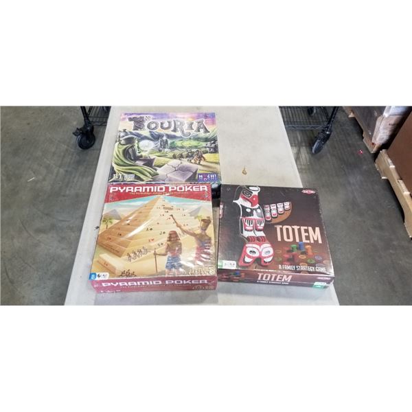 3 NEW BOARD GAMES