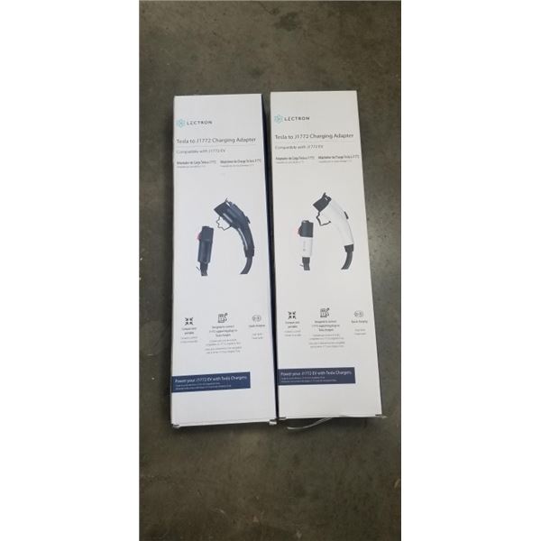 2 NEW LECTRON TESLA TO J1772 CHARGING ADAPTERS