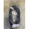 Image 1 : AS NEW 50FT BLACK  INDOOR OUTDOOR HEAVY DUTY LIGHTED 3 WIRE GROUNDED EXTENSION CORD 14AWG