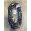 Image 2 : AS NEW 50FT BLACK  INDOOR OUTDOOR HEAVY DUTY LIGHTED 3 WIRE GROUNDED EXTENSION CORD 14AWG