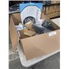 Image 1 : L;ARGE LOT OF MISC AMAZON OVERSTOCK NEW ITEMS INLCUDING HOUSEHOLD AND AUTOMOTIVE, WASHROOM SIGNS AND