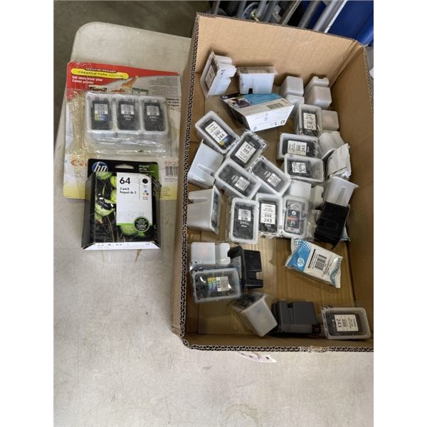 LOT OF PRINTER INK CARTRIDGES