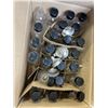 Image 3 : 6 CASES OF NEW 2OZ SMALL CLEAR GLASS BOTTLES WITH LIDS AND 3 FUNNELS, 24 PER BOX