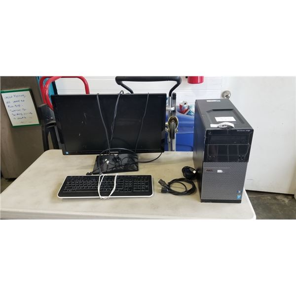 DELL I3 4TH GEN WINDOWS 10 UPDATE NO PASSWORD 320 GB HDD 4 GB DDR3 AND SAMSUNG MONITOR MODEL T24C550