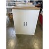 Image 1 : WHITE 2 DOOR STORAGE CABINET