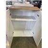 Image 3 : WHITE 2 DOOR STORAGE CABINET