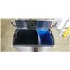 Image 2 : SIMPLE HUMAN DUAL COMPARTMENT GARBAGE CAN AND RECYCLING