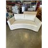 Image 1 : DECO REST CURVED WHITE SHEEN SOFA