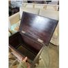 Image 3 : ANTIQUE HORSEHAIR STORAGE CHEST, GOOD ORIGINAL CONDITON AND WHEELS EXCEPT THE SEAT
