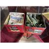 Image 1 : 2 TINS OF VINTAGE DIE CAST CARS AND TRUCKS