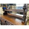 Image 7 : ANTIQUE HIGHLY CARVED 2PC DISPLAY CABINET WITH GALLERY