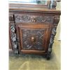 Image 9 : ANTIQUE HIGHLY CARVED 2PC DISPLAY CABINET WITH GALLERY