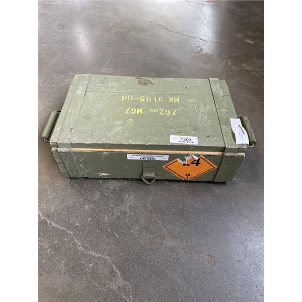 ANTIQUE MILITARY AMMO CRATE
