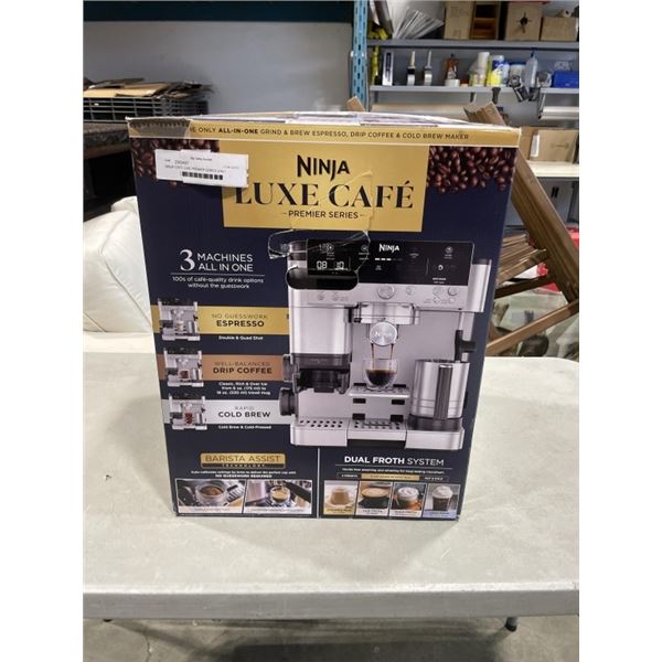 NINJA CAFE LUXE PREMIER SERIES 3-IN-1 ESPRESSO MACHINE - TESTED WORKING, RETAIL $799