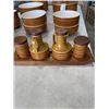 Image 2 : HONRSEA SAFFRON ENGLAND 1975 MCM KITCHEN SERVING SET