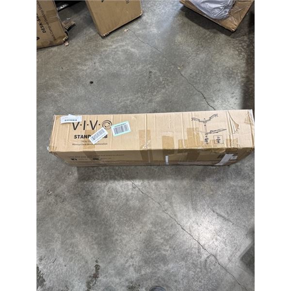 VIVO SIT TO STAND DUAL MONITOR DESK MOUNT WORK STATION