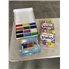 Image 1 : NEW IDIY 300PC UNWRAPPED SORTED 12 COLOR CRAYON SET, 2 NEW RHYMING BINGO GAMES, AND NEW SET OF BATHT
