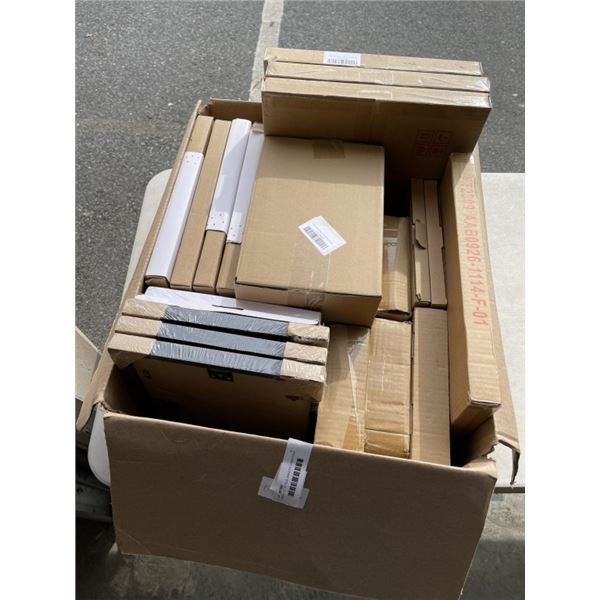 LARGE LOT OF NEW AMAZON OVERSTOCK PICTURE FRAMES ASSORTEED SIZES AND STYLES
