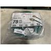 Image 1 : AS NEW 75FT GREEN  INDOOR OUTDOOR HEAVY DUTY LIGHTED 3 WIRE GROUNDED EXTENSION CORD 10AWG
