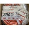 Image 2 : AS NEW 200FT ORANGE INDOOR OUTDOOR HEAVY DUTY LIGHTED 3 WIRE GROUNDED EXTENSION CORD 16AWG