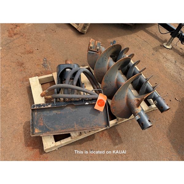 (10714814) Dingo Auger Head Attachment & Two Augers