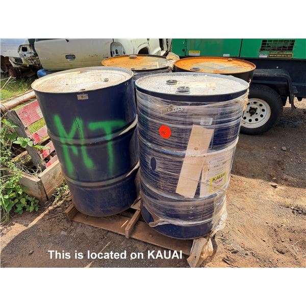 Qty 4 Empty 55 Gallon Drums