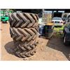 Image 10 : Qty 4 Starco AS Dumper Tires 405 / 70-20