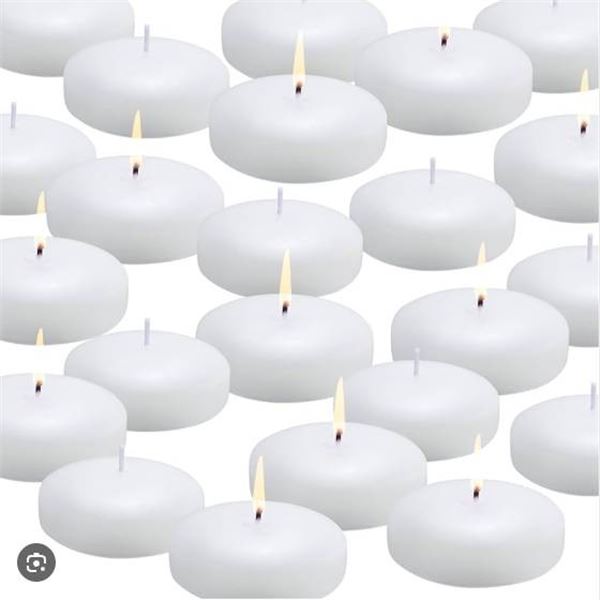 24 Floating Candles, 3-Inch Diameter, Made in China, CE Certified
