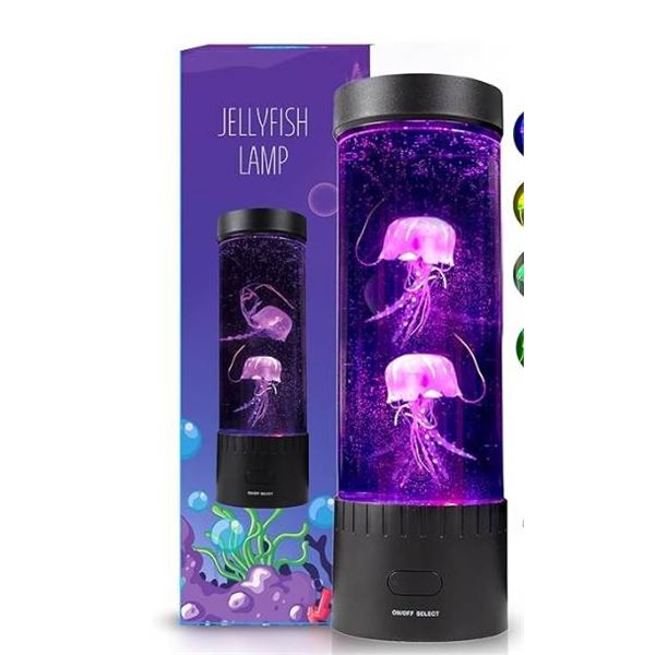 Brewish Jellyfish Lamp with LED Color-Changing Effects