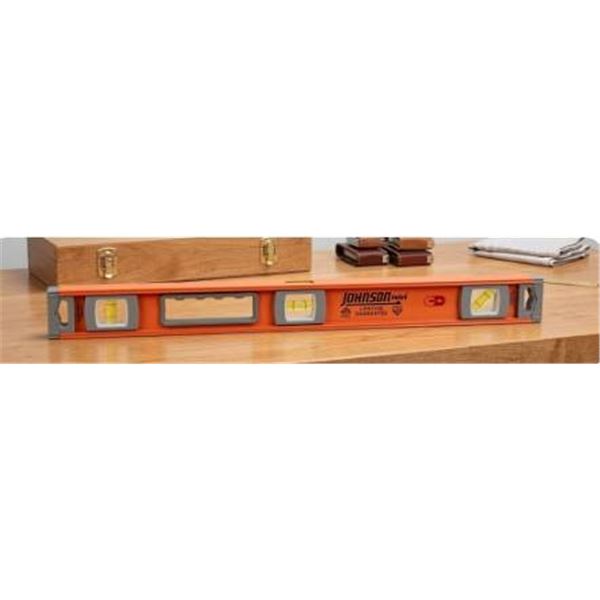 Johnson Magnetic Heavy-Duty Box Level, 24-Inch Length