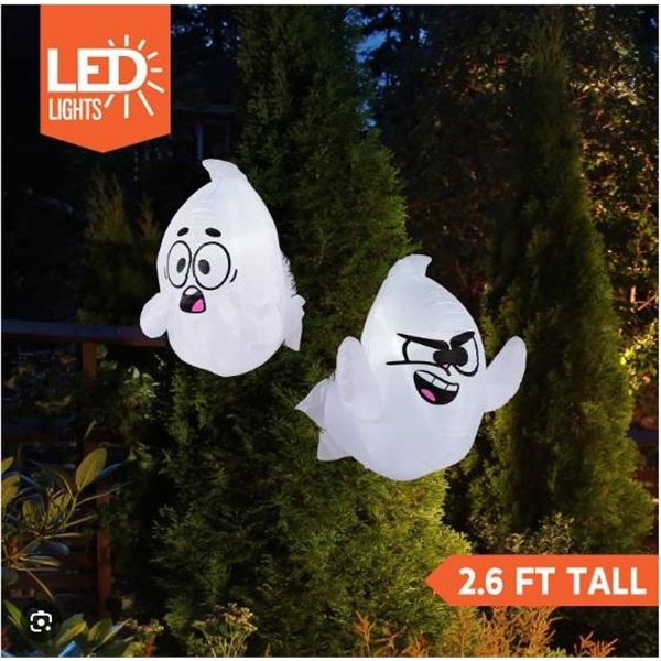 Joiedomi 2 Pcs Ghost Window Breaker LED Inflatable, 2.6 Ft
