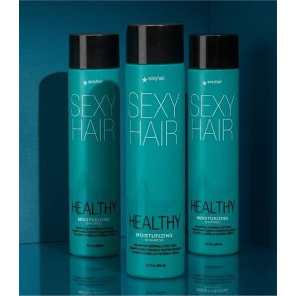 Sexy Hair Healthy Moisturizing Shampoo 10.1 fl oz (300 ml) - Lot of 3