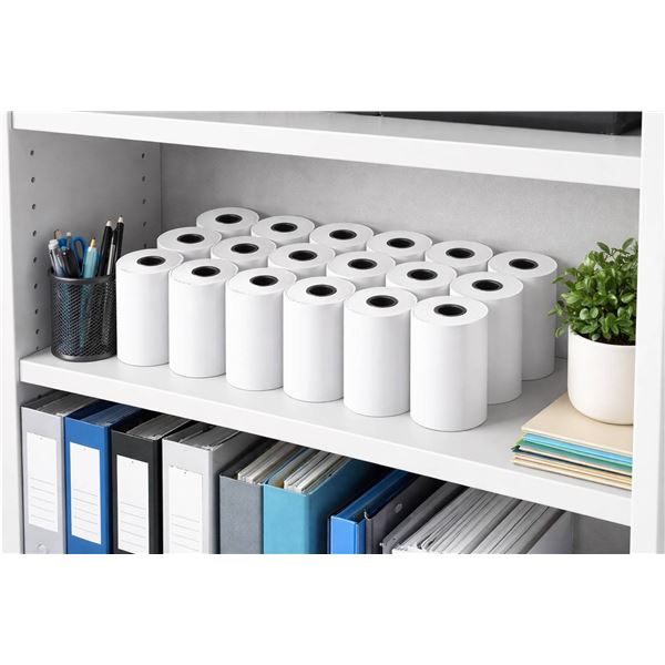 Thermal Receipt Paper Rolls, 57 mm x 50 mm, Pack of 24