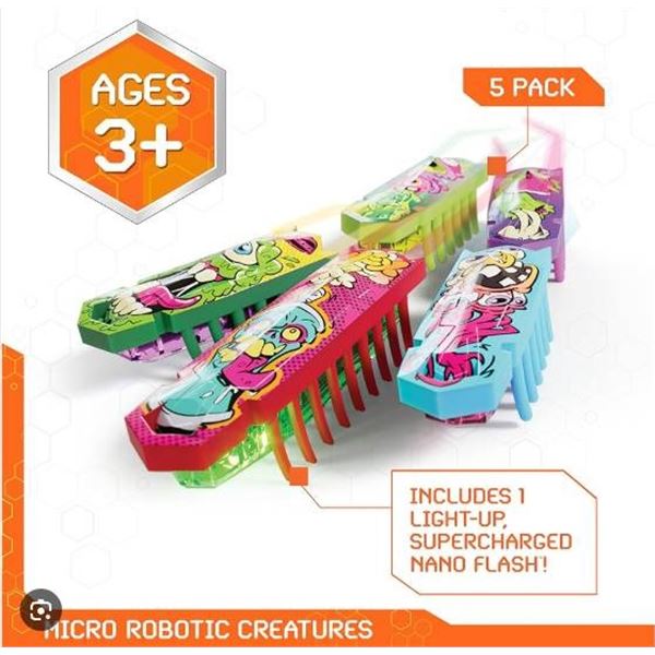 Lot of 5 packs - Hexbugs Nano 5 Pack with Multi-Color Designs