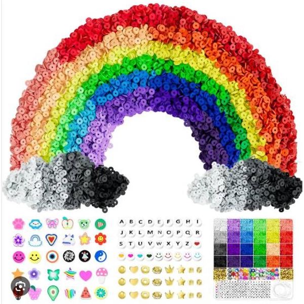 ARTDOT 5344 PCS Clay Bead Set for Ages 8-12 with Assorted Beads
