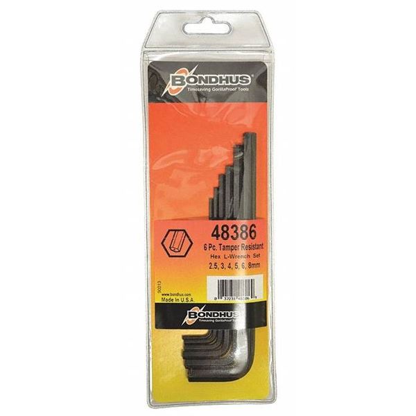 Bondhus 48386 T-Handle Hex Key Set with ProGuard Finish