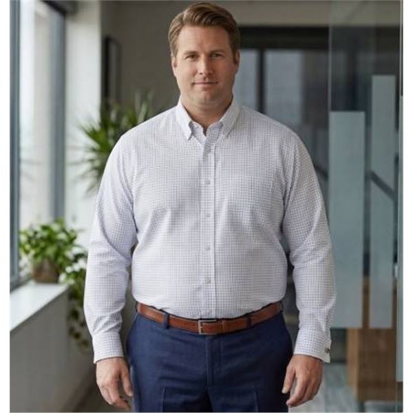 Van Heusen 2XLB Wrinkle-Free Big & Tall Shirt - Bright White, Style 50W5771-FAZ-V131