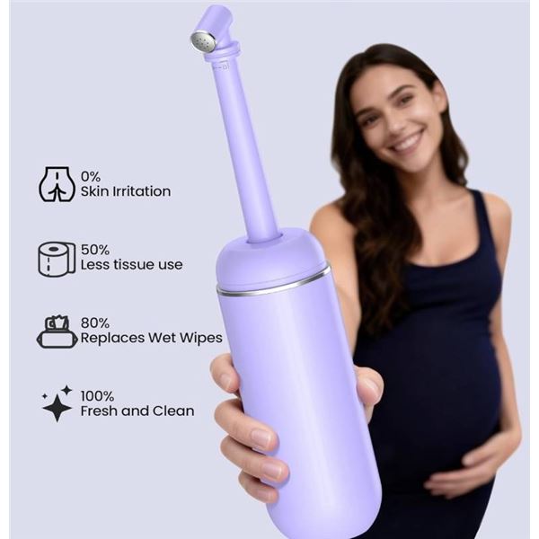 Redsack Portable Travel Bidet, Handheld 380ml (Purple)