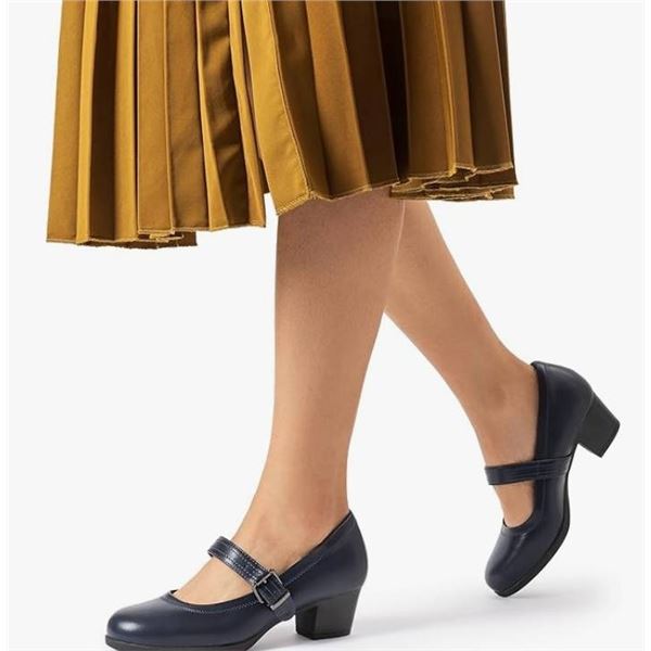 Dream Pairs Women’s Mary Jane Shoes, Navy, US 8