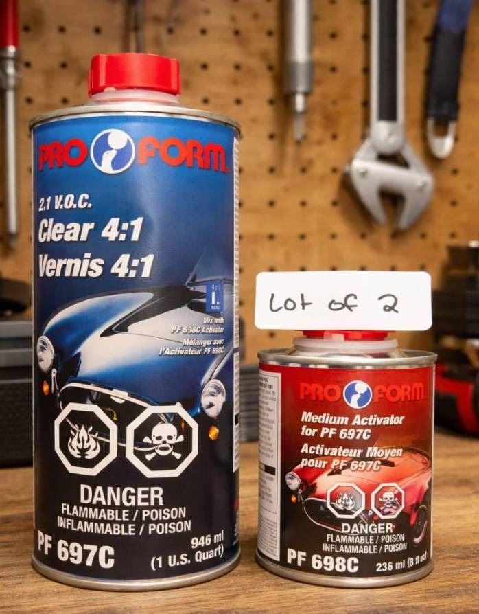 Pro Form PF 6976 and PF 6986 Activator and Clear Coat Set