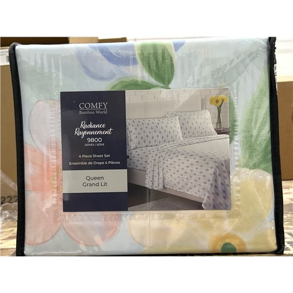 Comfy Bamboo World 9800 Series Queen Sheet Set, 4 Pieces