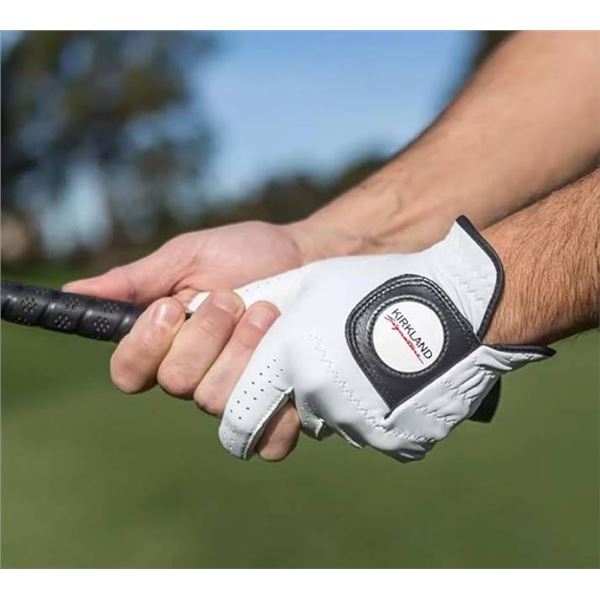 Kirkland Signature Golf Gloves, Medium/Large, 4 Pack, Cabretta Leather Left Hand