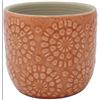 Image 1 : Stone & Beam Floral Embossed Planter in Arabesque Color, Small