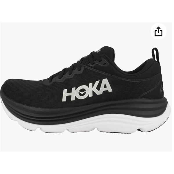 Hoka Men’s Running Shoes, Size 9D Black/White