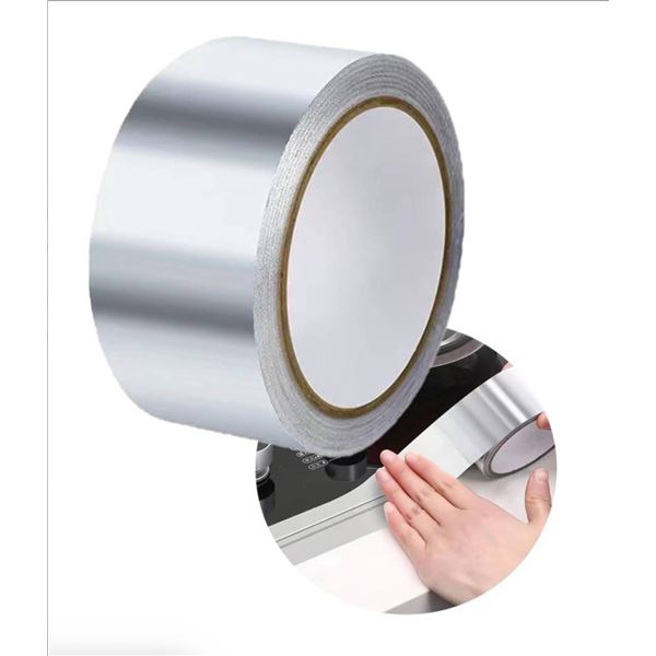 Lot of 3 Aluminum Foil Adhesive Tape Rolls, Width Approximately 3 Inches