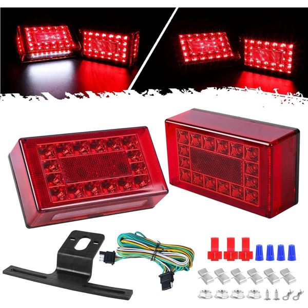 Trailer Lights LED Kit, 6" Boat Trailer Lights LED Submersible, Trailer Lights Kit for Utility Trail