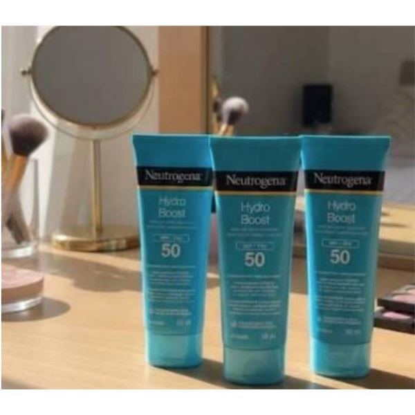 Neutrogena Hydro Boost Water Gel Lotion Sunscreen SPF 50, 3 x 88 mL