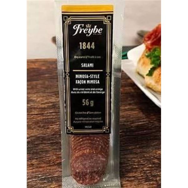 Freybe 1844 Mimosa-Style Salami, 12 Units of 56g Each
