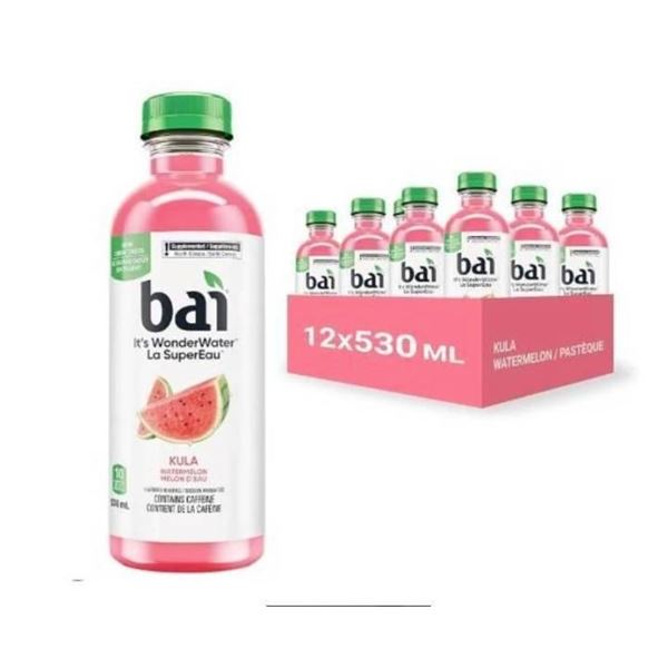 Bai Kula Watermelon Flavored Beverage (Pack of 6)